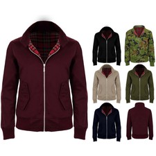 Ladies Zip Up Collared Ma1 Long Sleeve Harrington Vintage Bomber Jacket Coat