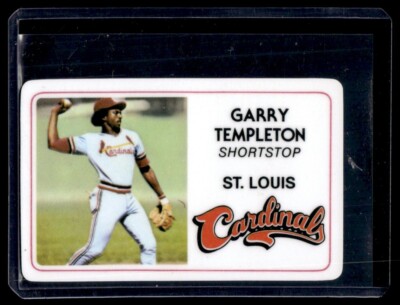 GARRY TEMPLETON 1981 PERMA GRAPHICS SUPER STAR CREDIT CARD