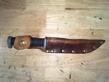 Heavy Duty Sheath Hand Carved Leather