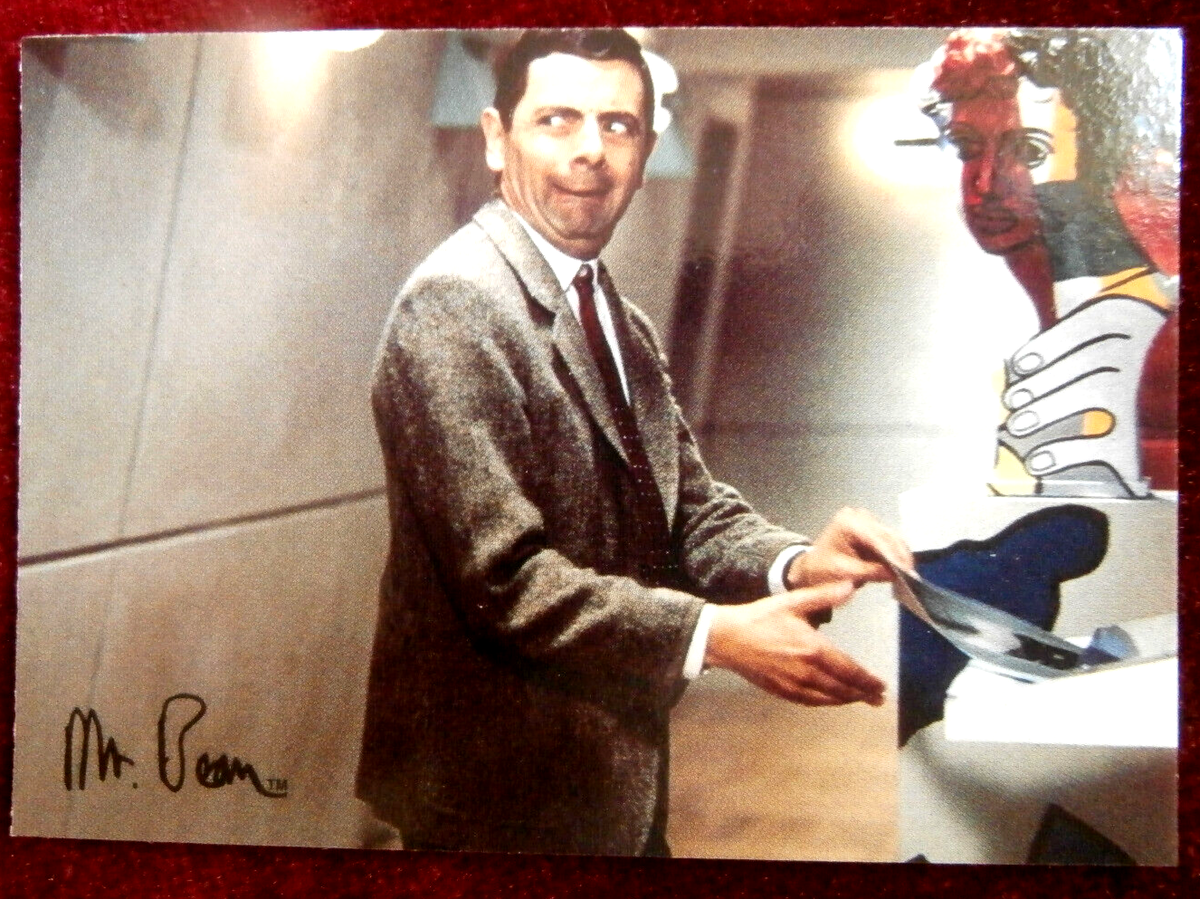 Mr Bean Card #58 Cover-Up Dart Flipcards 1998 Rowan