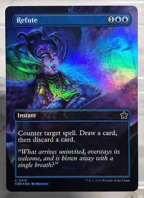 Magic - Refute / Widerlegen - Common/Foil/Full Art - Magic: Foundation - EN/NM