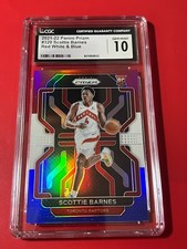 2021-22 Panini Prizm Scottie Barnes RC Red White Blue Prizm Rookie SP CGC 10 GEM