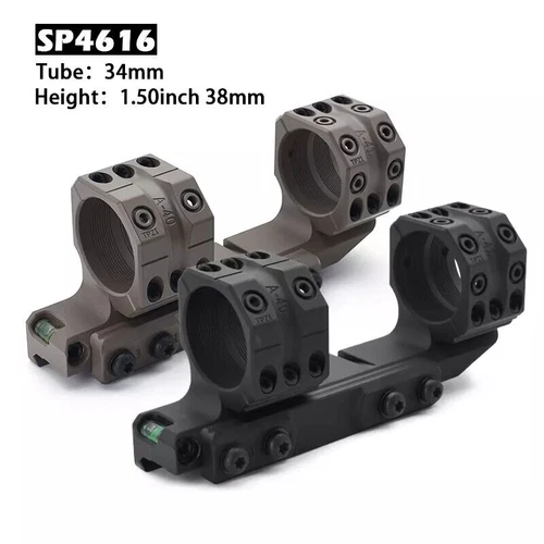 Optics SP-4616 Solid 6MIL 20.6MOA 34mm Tube Scope Mount 38mm/1.50" Height
