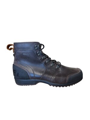 Sorel Ankeny Mid Hiker Brown Leather Waterproof  Boots Men's Size 9