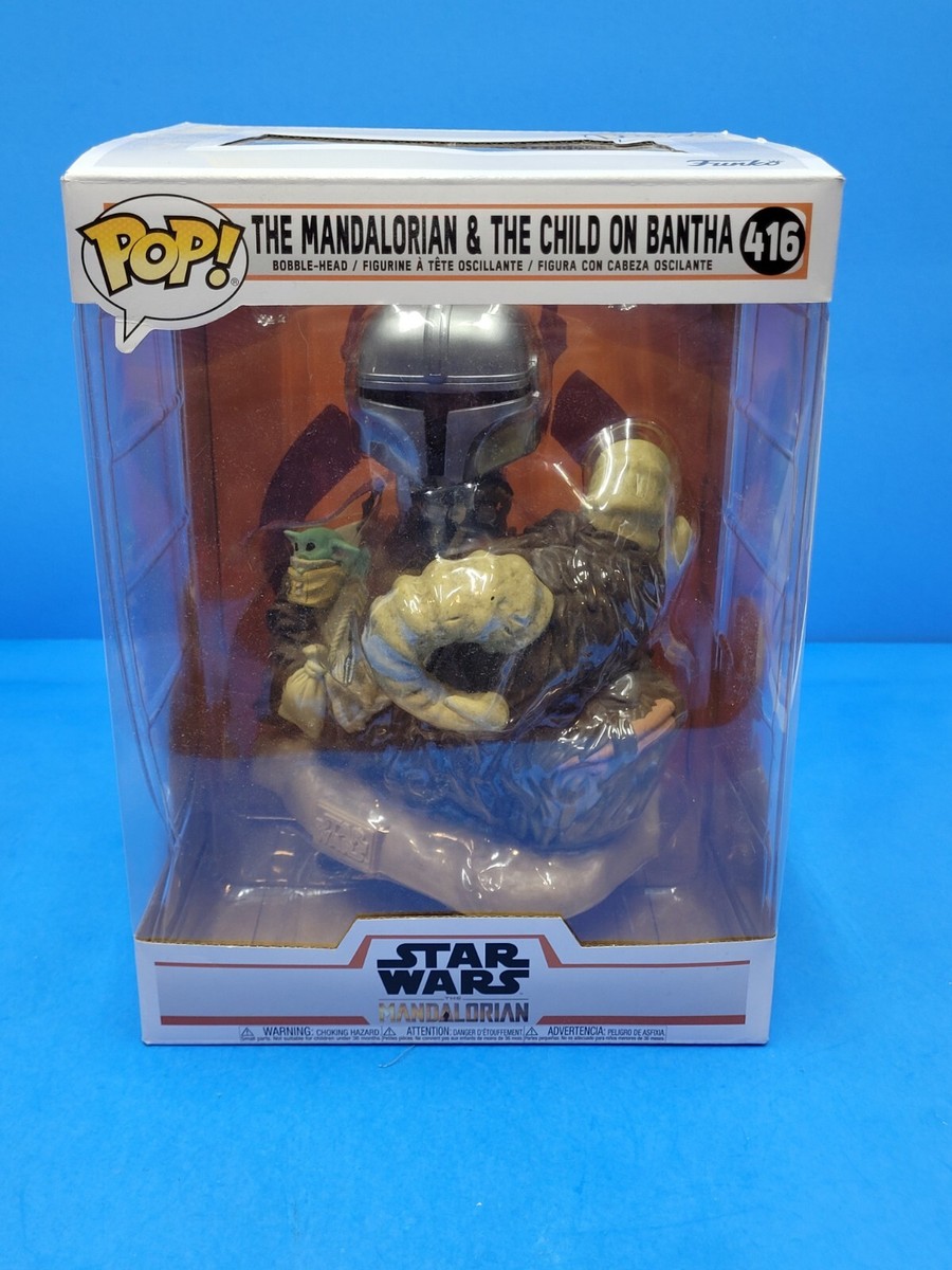 POP! Netflix Deluxe Star Wars Mandalorian on Bantha with Child