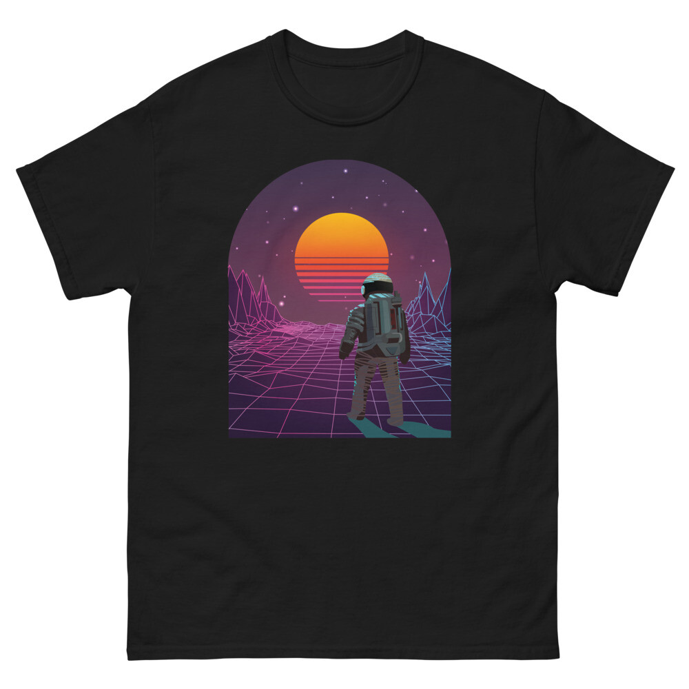 Camiseta de peso pesado Astronaut Explorer para hombre