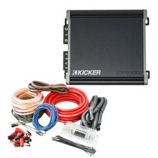 Kicker CXA400.1 Class-D Mono Amplifier T4AW-R 4 Gauge Amp Kit