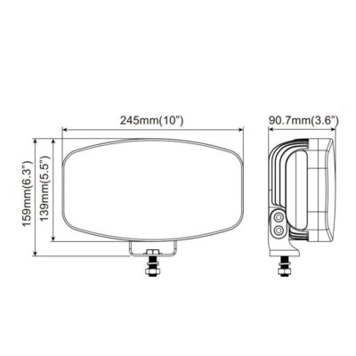 Mercer41 Plafonnier encastré 1 lumière en acier inoxydable chromé