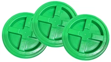 House Naturals Screw On Lid Green for 5 gallon 3.5 gallon buckets ( Pack of 3)