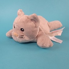 Melissa  Doug Gray Laying Cat 10" Plush Stuffed Animal Kitten Toy Doll