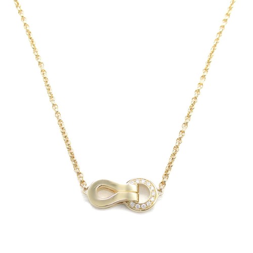 CARTIER Agrafe Diamond Necklace 18K Pink Gold - Picture 2 of 5