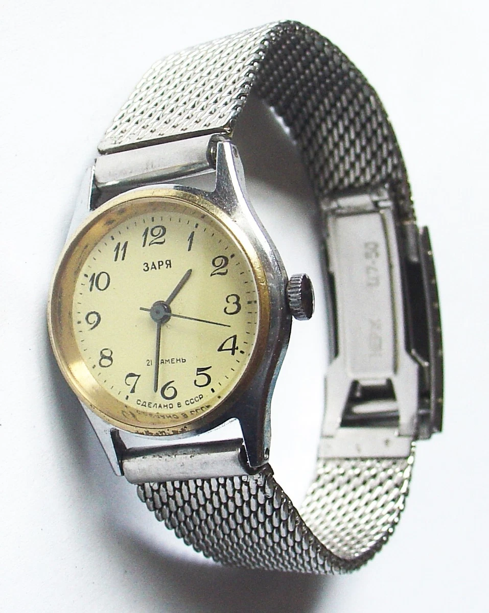 SOVIET RUSSIAN WOMENS ZARYA ZARIA 2001 WATCH 21 jewels WITH