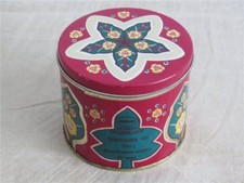 DDR Blechdose VEB Kaffee und Tee Radebeul delikat Teehaus Spitzenklasse Ø 100