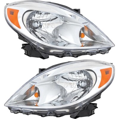 New Halogen Headlight Set For 2012-2014 Nissan Versa LH RH Side with Bulbs Sedan