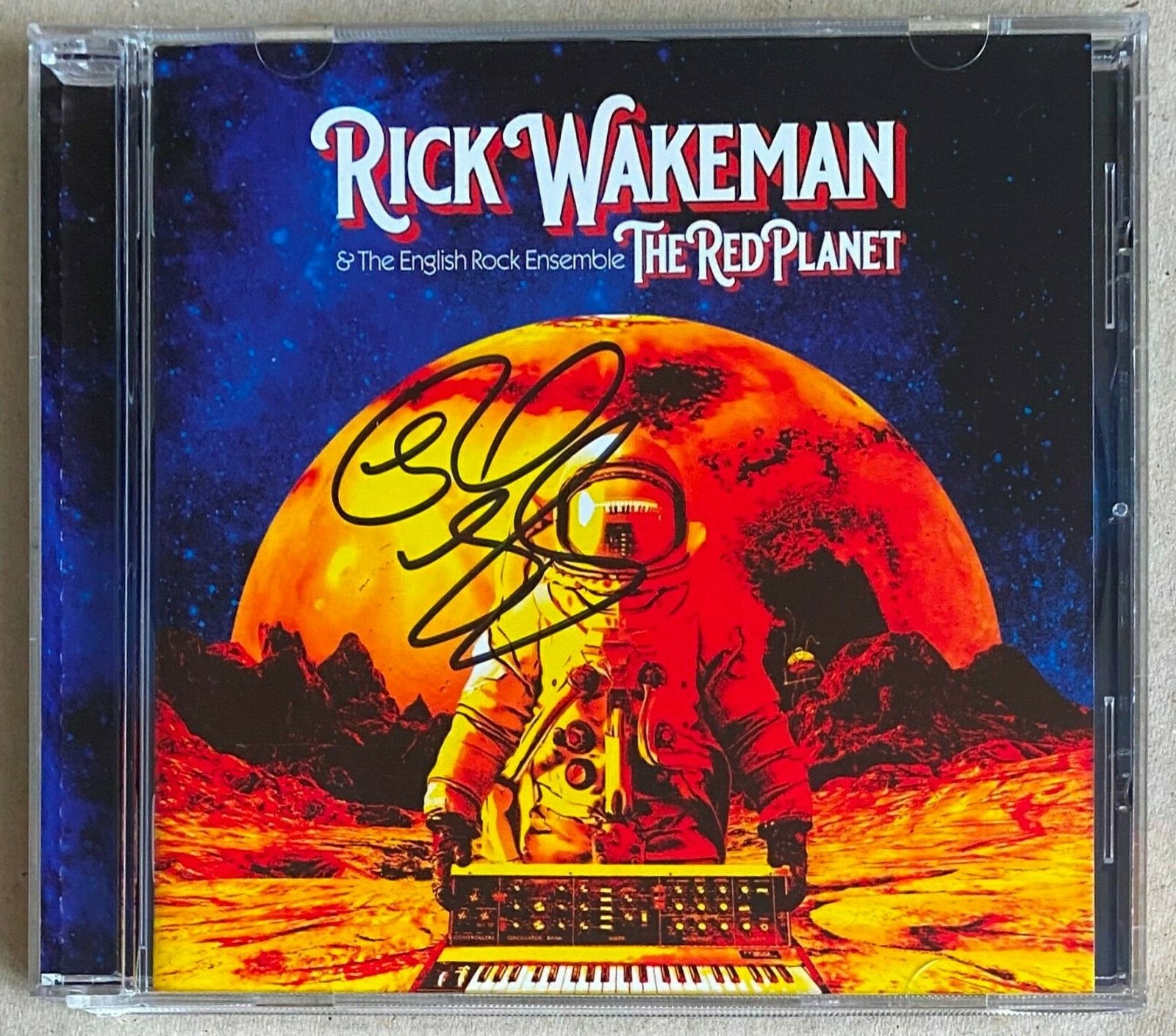 RICK WAKEMAN * THE RED PLANET * UK LIMITED SIGNED 8 TRK CD ALBUM * BN&M! * YES