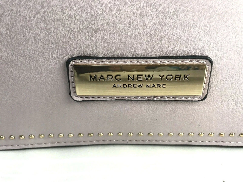 NEW-MARC NEW YORK Faux-Leather Satchel w/ Floral Micro Stud Detail - Color Lilac - Image 4 of 4