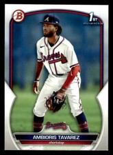 2023 Bowman #BP-33 Ambioris Tavarez Prospects Card Atlanta Braves