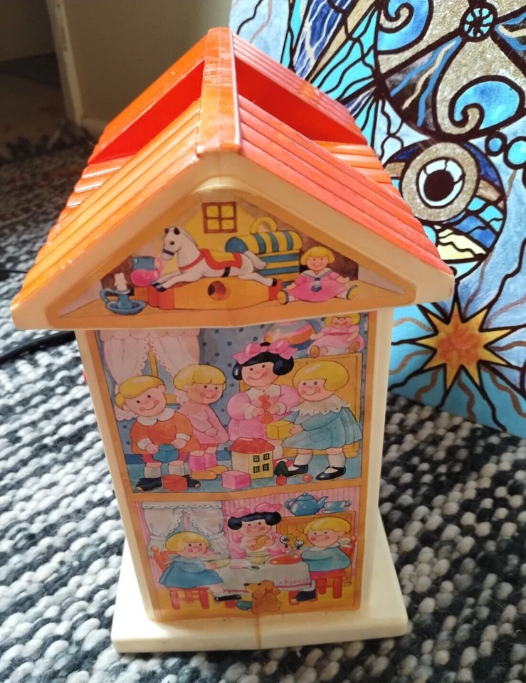 Juego de juguetes de casa de bloque de actividad Chicco vintage hecho en ITALIA Foto 3 de 4