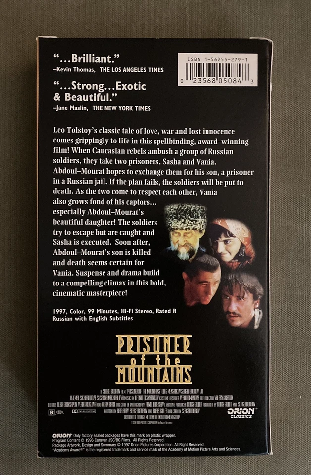 "Узник гор" 1996 VHS - ORION классика-Олег Меншиков - почти как новый - Изображение 2 из 3