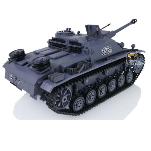 On Sale Henglong 2.4G 1/16 7.0 Plastic RC Tank Model Stug III 3868 RTR BB IR Ver - Picture 3 of 12