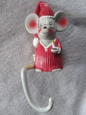 Vintage Sun Hill Industries Christmas Mouse Christmas Stocking Hook