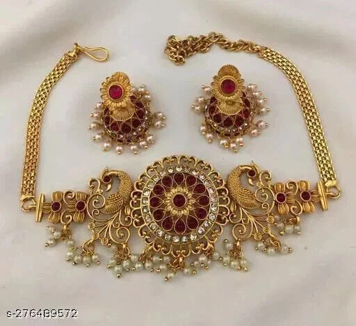 Peacock choker online set