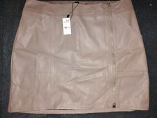 Women's Express Faux Leather Mini Skirt Size 14 NEW