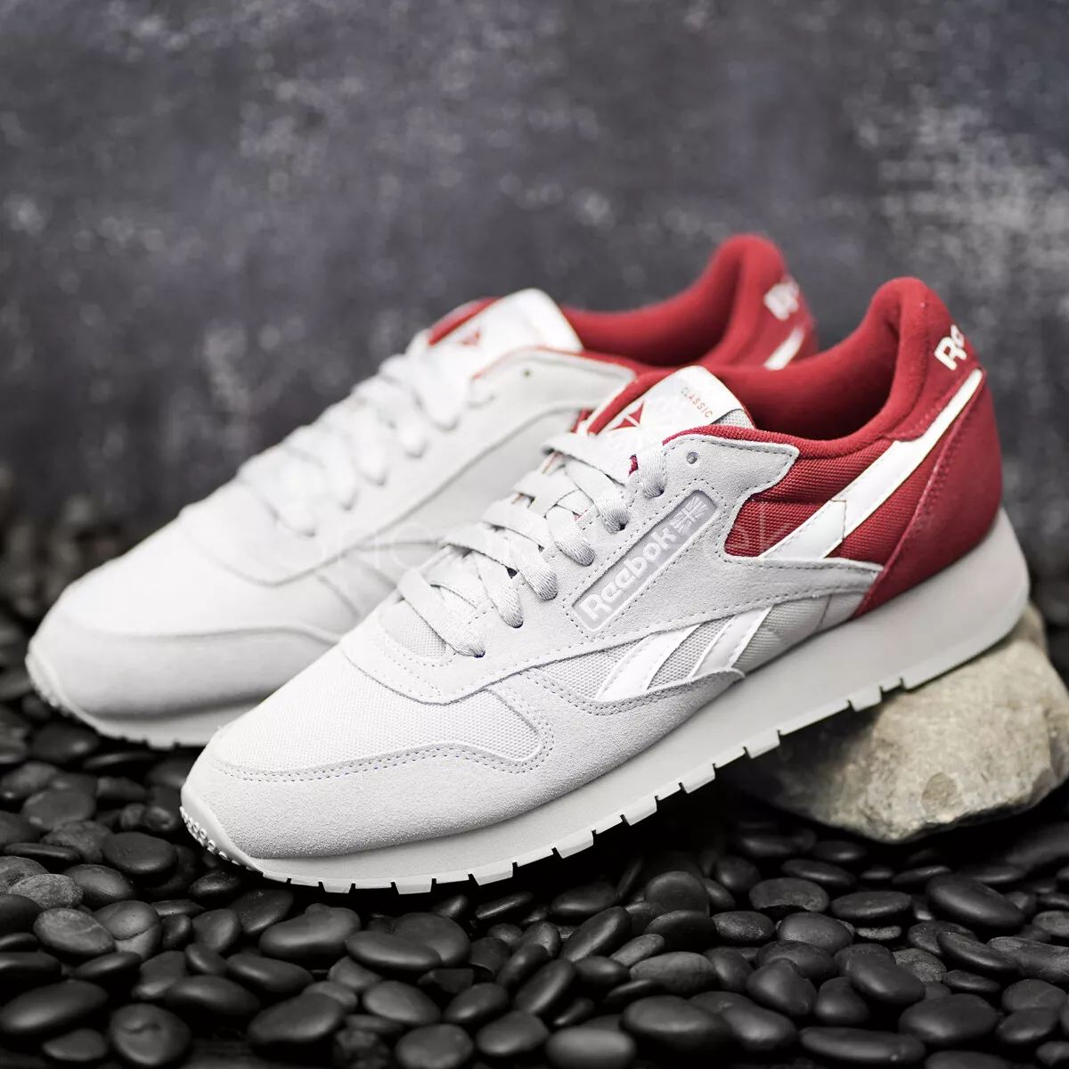 Zapatillas Hombre Reebok Classic Leather White/Light Grey