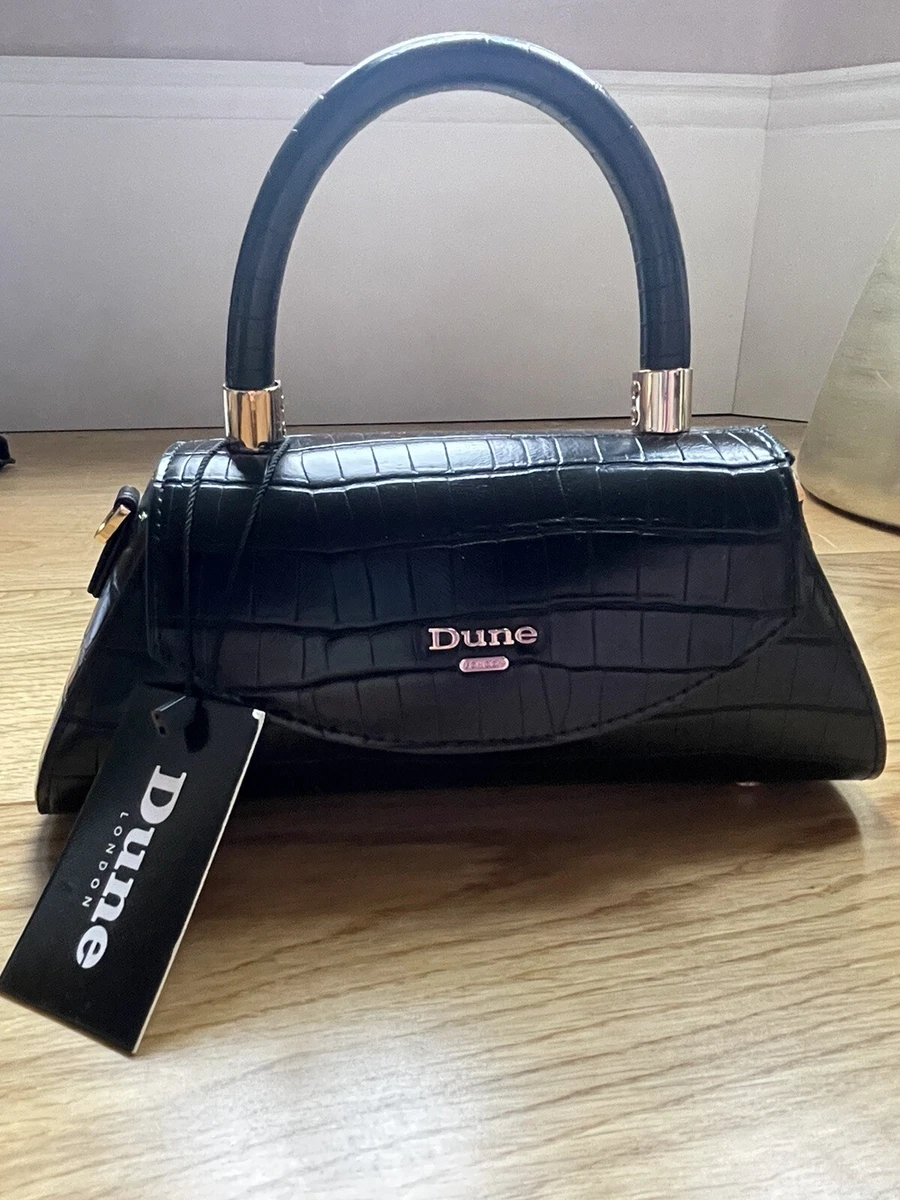 Dune Dini Synthetic Croc Mini Top Handle Grab Bag Suitable for Vegans NEW