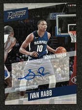 2017-18 Prestige BONUS SHOTS SIGNATURES Ivan Rabb RC #63 Memphis Grizzlies