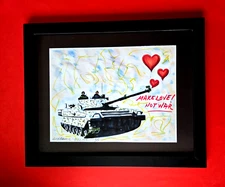   💎 ALEXANDER DULAC MAKE LOVE, NOT WAR Hand Signed Authentic Art Ed. of 1/1 COA