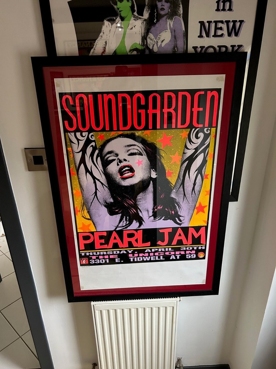 Ultra rare Genuine 2nd edition Frank Kozik Pink Lady Pearl Jam