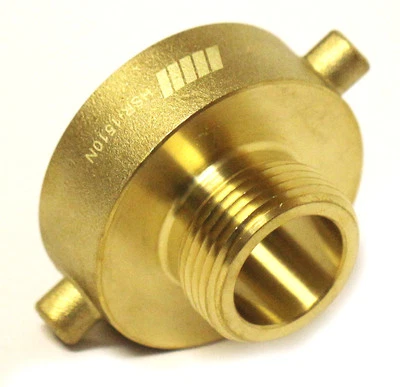 NNI FIRE HYDRANT BRASS ADAPTER 1-1/2" Female NST NH x 1" NPSH Male HSR-1510N