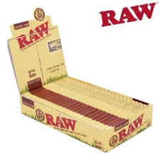 RAW Organic – 1¼ Rolling Papers - Naturally Unrefined (Box of 24)