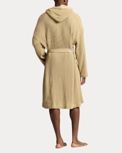 NWT Men's Polo Ralph Lauren Thermal-Knit Hooded Robe S/M MSRP $95 - Picture 10 of 10
