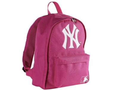 MLB LIZENZIERTE NY YANKEES RUCKSÄCKE ARBEIT FITNESS SCHULTASCHE DAMEN MÄDCHEN ROSA UK  