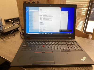 Lenovo ThinkPad P52 512GB SSD I7-8850H 2.6GHz 32GB 15.6” 512GB SSD