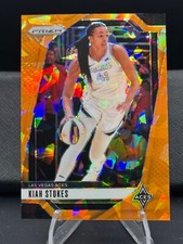 2024 Panini Prizm WNBA - Kiah Stokes, #122 - Orange Ice - Las Vegas Aces
