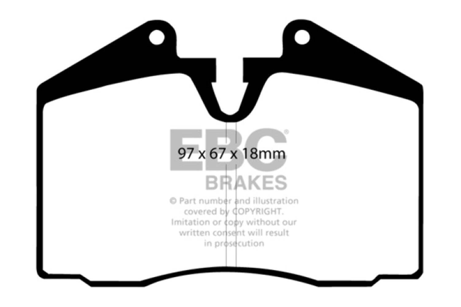 EBC for 89-95 Ferrari 348 3.4 Yellowstuff Front and Rear Brake Pads