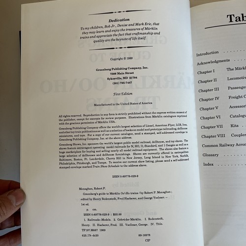 GREENBERG'S GUIDE ZU MARKLIN OO/HO Modellzügen Robert P. Monaghan 1. Auflage - Bild 2 von 7