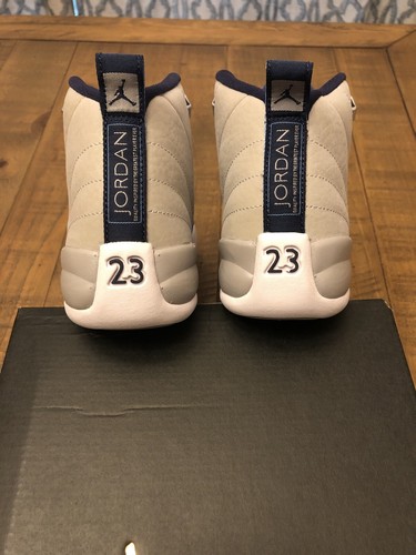 Air Jordan 12 Retro BG UNC Wolf Grey University Blue GS size 4 Youth 153265 007 - Picture 5 of 9