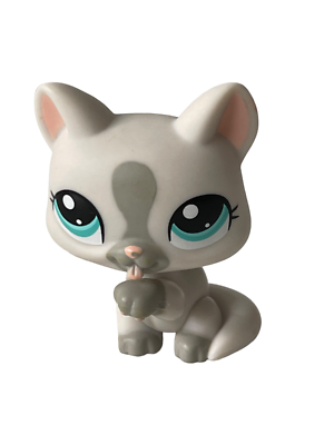 Lot De 8 Figurines Littlest Pet Shop - Chats Qui Lèchent (Licking Cat) - LPS Hasbro