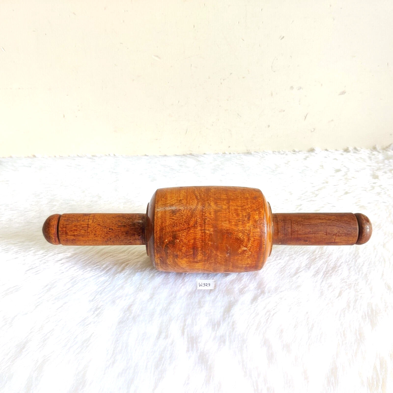 Antique Handmade Tortilla Bread Bakers Wooden Rolling Pin Jumbo Size 1 Kg W929