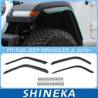 4X Side Wheel Mounting High Fender Flares Extension Kit for Jeep Wrangler JL JLU