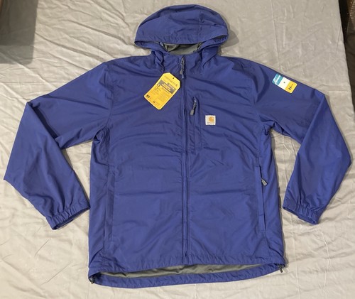 Carhartt Rain Defender Hooded Lightweight Jacket Outdoor Work Relaxed OJ4671-M