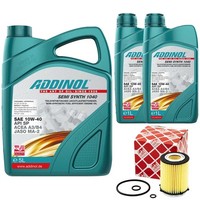 MotoröL Set 10W-40 Semi Synth 1040 7 Liter + ÖLfilter FüR Mercedes E-Klasse Slc
