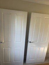 FD30 Fire Rated Internal White 4-Panel Door