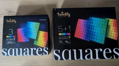 9x Twinkly Squares (Starter Kit 1+5 & 3 Extensions) Gaming LED