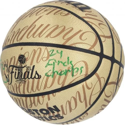 Balón de Coleccionista Wilson Firmado Campeones Finales Jrue Holiday Celtics 2024 con Insc Foto 4 de 4