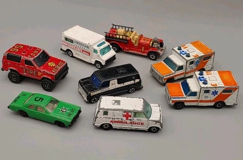 VTG Hot Wheels Matchbox Majorette Diecast Construction Dozer Dump Truck Lot 8